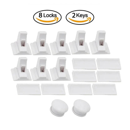 No Drills, No Tools Required - Our Magnetic Child Safety Locks are Easy to Install and Perfect for Cabinets and Drawers