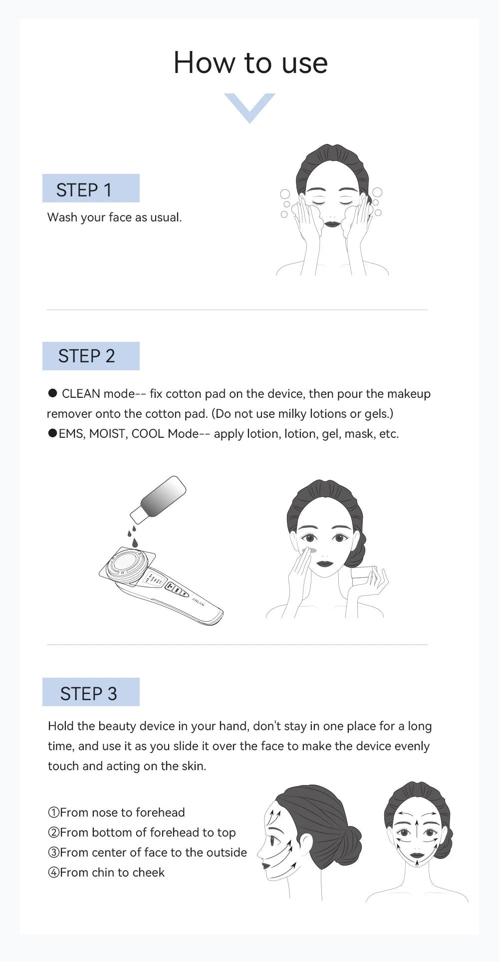 ANLAN Facial Massager Pro Microcurrent Face Lifting Skin Rejuvenation with Cold Deep Cleaning Anti-aging Skincare Beauty Device