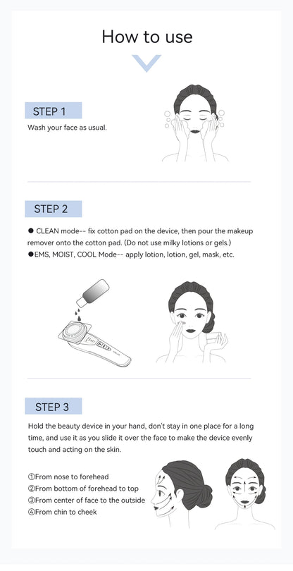 ANLAN Facial Massager Pro Microcurrent Face Lifting Skin Rejuvenation with Cold Deep Cleaning Anti-aging Skincare Beauty Device