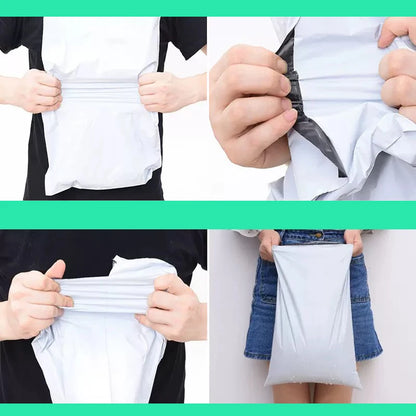 50pcs/Package White Express Bag Courier Envelope Storage Bags Mail Bag Mailing Bags Self Adhesive Seal Plastic Packagin