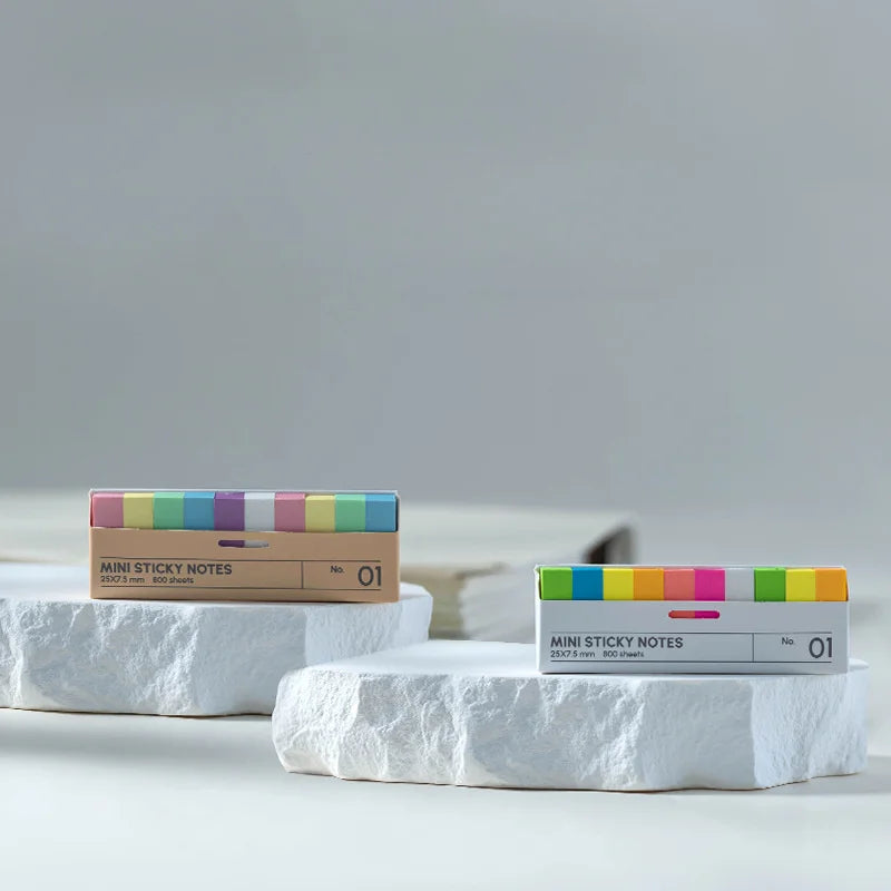 800 boxed sticky notes, index labels, reading sticky notes, index stickers, not transparent waterproof sticky notes