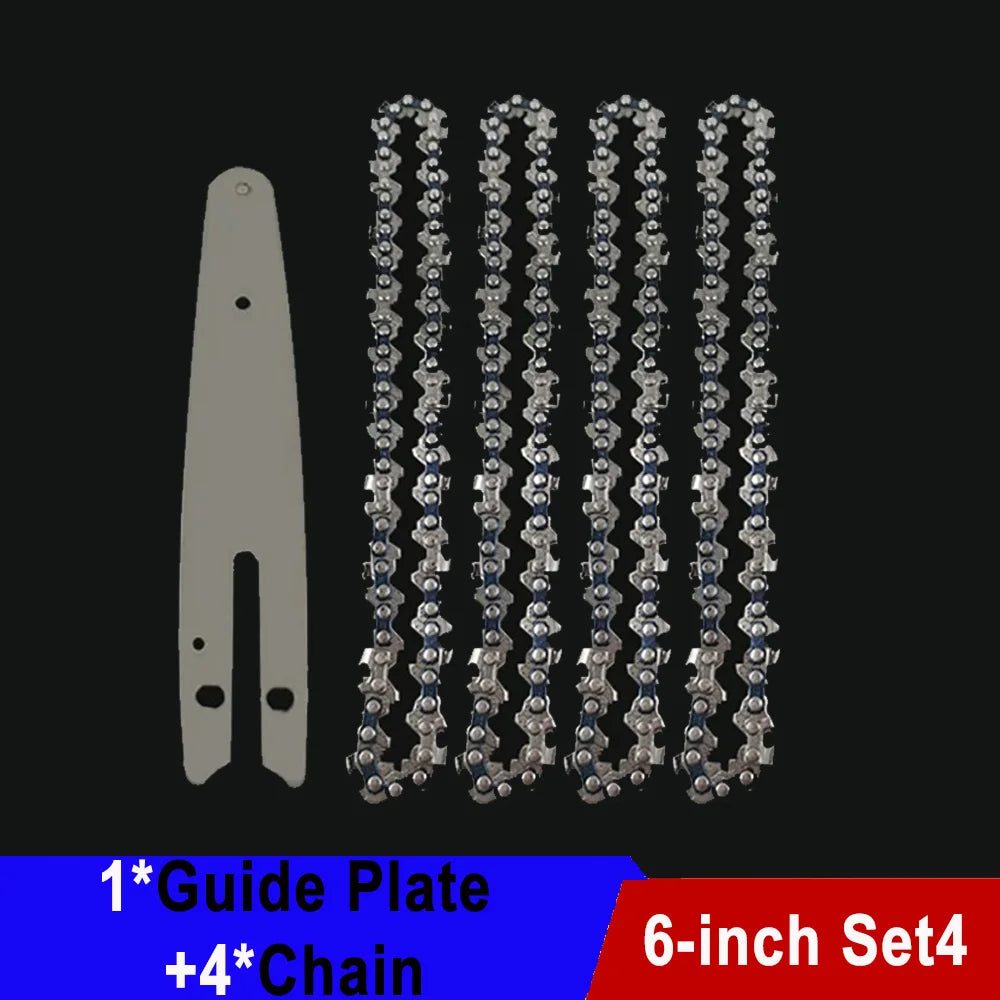 6" Saw Chain for Mini Chainsaw Mini Steel Chainsaw Chains Electric Chainsaws 37 knots 18 knives Chain Replacement Saw Accessory