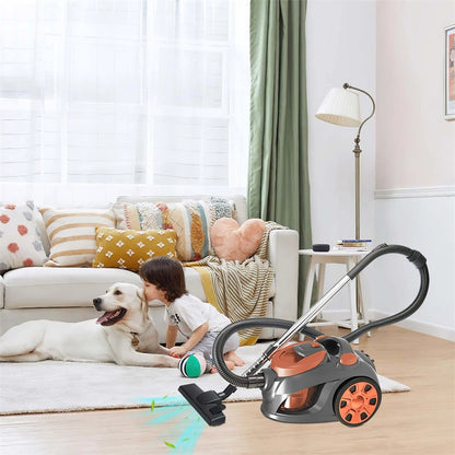 3300W Multicyclonic Vacuum Cleaner 3L Bagless Canister Vacuum Cleaner Cleaning Machine for Hard Floors Carpets Pet Hair