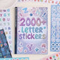 2000+Pcs Colorful Alphabet Letter Stickers for Journal Scrapbooking, DIY Craft Supplies, Fun Font Decals for Junk Journal