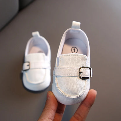 HAIZHIW 0-18M Baptism Newborn Baby Prewalker Girls Boys Casual Shoes Leather Non-Slip Soft-Sole Infant Toddler First Walkers