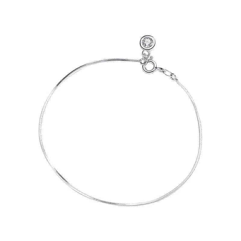 Dainty Flower Geometric Bracelet New High-End Minimalist Zircon Charm Blade Chain Women’s Bracelet Party Jewelry Gift