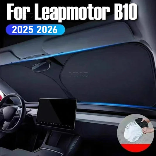 Car Styling For Leapmotor B10 2025 2026 Car Accessories Windshield Sunshade Cover Anti UV Protection Foldable