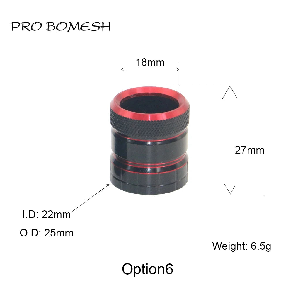 Pro Bomesh Aluminum Locking Nutt Fishing Reel Seat Decorative Trim Part DIY Fishing Rod Component Accessory