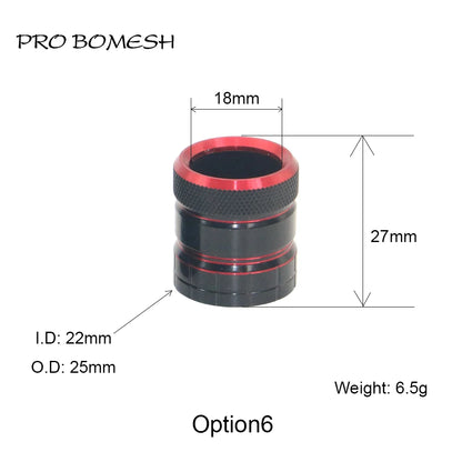 Pro Bomesh Aluminum Locking Nutt Fishing Reel Seat Decorative Trim Part DIY Fishing Rod Component Accessory