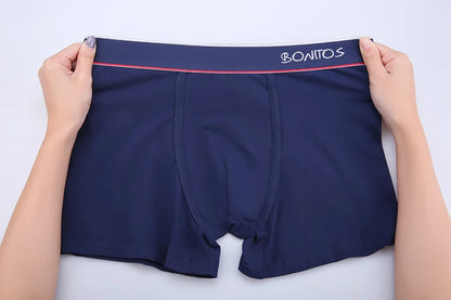 4pcs Cotton Boxer Shorts Soft Men's Panties BONITOS Letter Waistband Men Underpants Boxer Briefs Sexy Underwear for Man Boxers