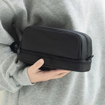 Macaron Color Large Capacity Pencil Case Multi Layer Compartments Eco Friendly Material Zipper Closure for School Storage Bag