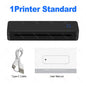 Mini Portable A4 Thermal Printer Bluetooth-compatible Photo PDF Printing Machine Folded Rolls Paper for Office Home Travel