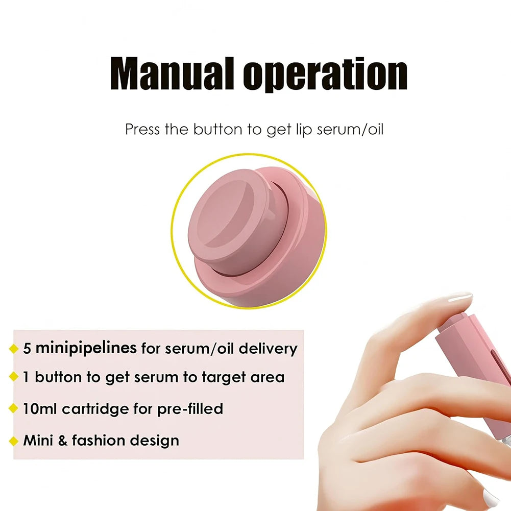 105 Titanium Needle Derma Roller Lip Boost Microneedle Dermaroller for Lip Beard Hair Care Micro Needle Face Massage Beauty Tool