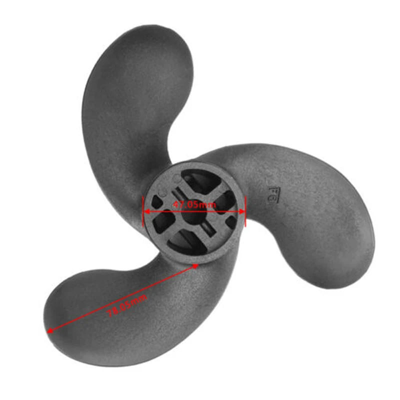 Quality Outboard Propeller, Made of High Strength Nylon, Suitable for Tohatsu3 5HP/Nissan2 5, 3 5HP/Mercury3 5HP Marine Boat