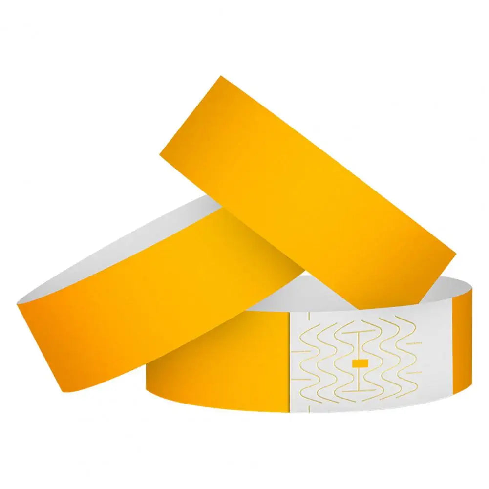 100Pcs Synthetic Paper Wristbands Disposable Waterproof Wrist Strap Event Identification Bracelets Removable Wristband Tape