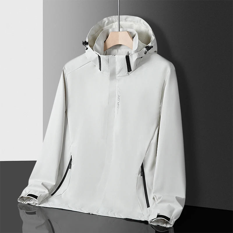 Camping Jacket Coats Men Water & Windproof Windbreaker Jacket Male Hiking Clothing Jacket Man Tops Fishing Wearing Free Shipping
