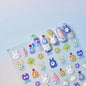 Line Flower Powder Blusher Love Heart High Quality Jelly Series Adhesive Nail Sticker Nail Art Decoration Decals Design T-2830