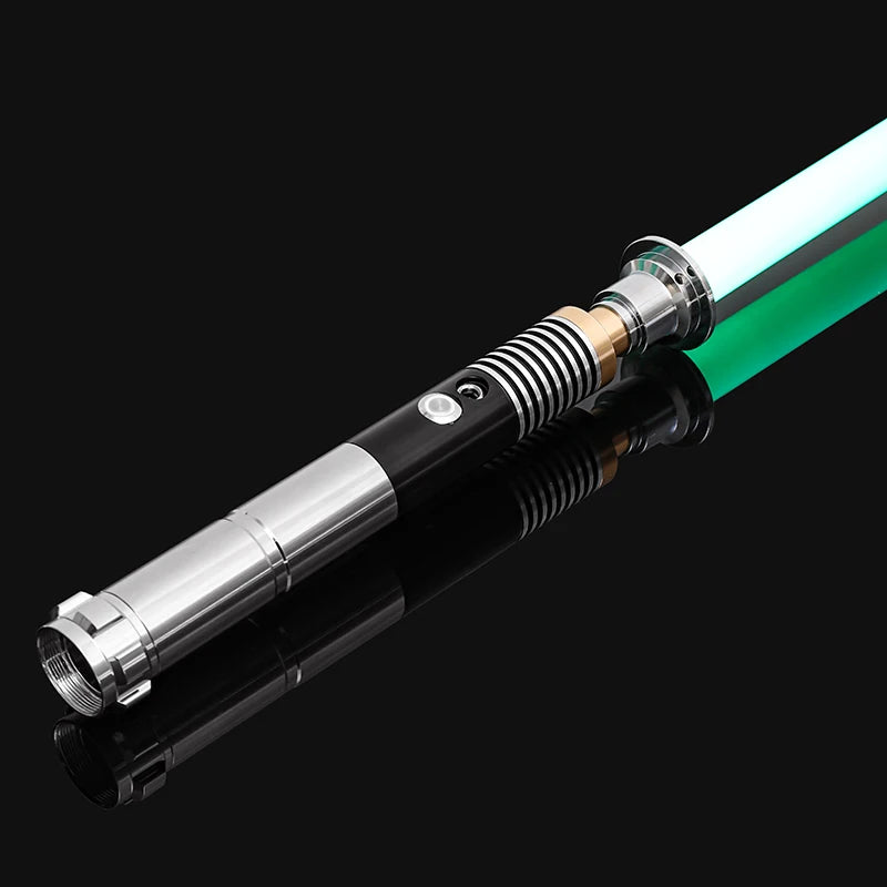 RGB Metal Lightsaber Dueling Smooth Swing Sword Sabre De Luz 16 Color Changing 16 Sounds FOC Rave Flashing Toy