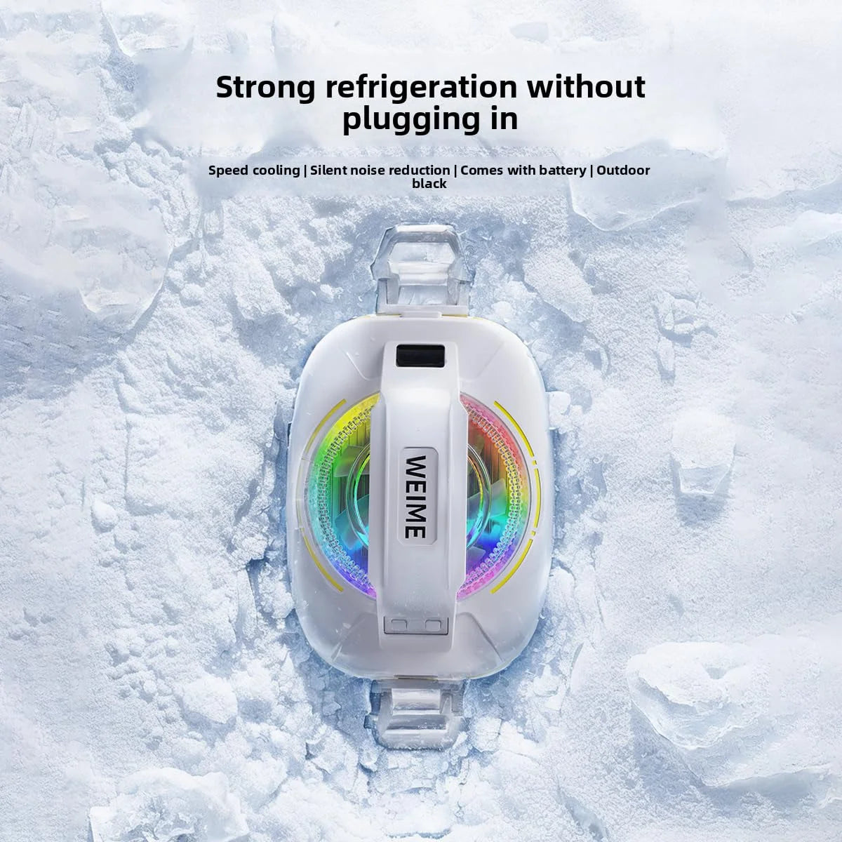 Magnetic Phone Semiconductor Cooler with Rechargeable Battery - 3000mAh Portable Phone Cooler for Gaming & Live Streaming, Clip-