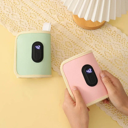 Portable Digital Display Baby Bottle Warmer USB Car Travel Nursing Milk Heater Outdoor Universal Temperature Control Accessories