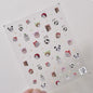 Colorful Balloon Cute Puppy Flower Cherry Bowknot Love Happy Dog Animal Self Adhesive Nail Art Sticker Decoration Manicure Decal