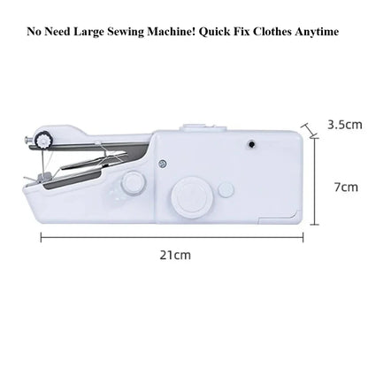 Portable Handheld Electric Sewing Machine Mini Quick Stitch Home Clothes Repair DIY Fabric Sewing Tool for Clothing Crafts