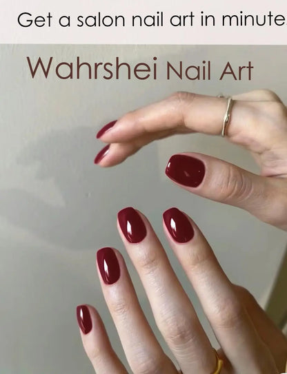 20/22Tips UV Semi cured Gel Nail Stickers Waterproof Long Lasting Full Gel Nail Wraps Press On Nail Decal DIY Manicure