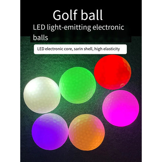 Durable Luminous Golf LED 3-layer Practice Ball Glitter Long Lasting Bright Golf Balls  Glow In The Dark For Night Practice 골프