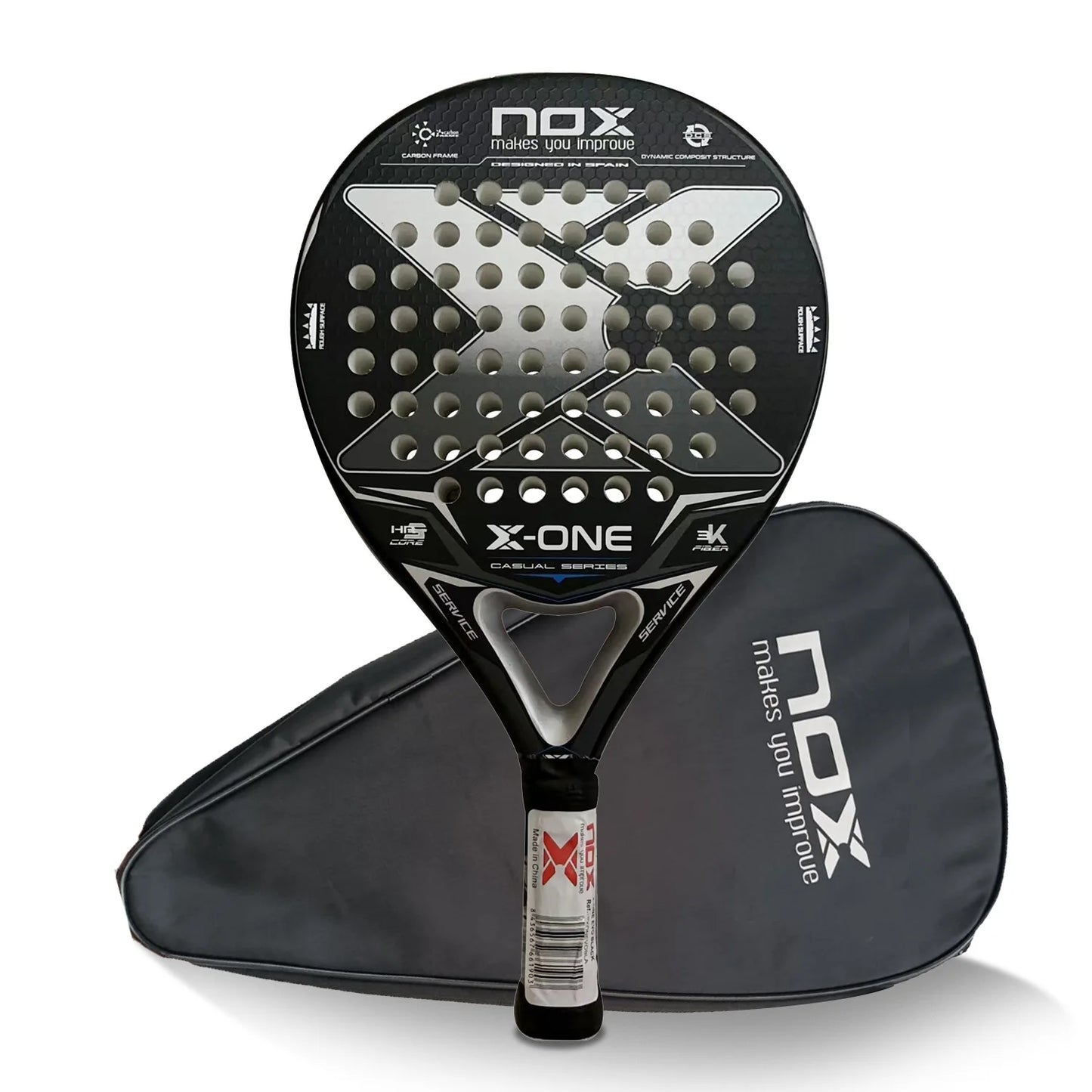 Nox 3D Carbon Fiber Power Racket, Stereo Structure Rebuild Tennis Hit Experience, Immersive Advanced Court, Tech Enabled 2023-26
