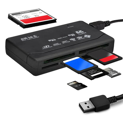 Lecteur de carte mémoire tout-en-un lecteur de carte externe USB SD SDHC Mini Micro M2 MMC XD CF lecteur pour MP3, appareil phot