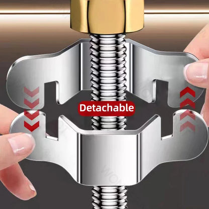G1/2 Detachable Hose Spanner Water Heater Bellows Hexagonal Hose Tap Spanner Removable Small Spanner Reusable Gold Silver