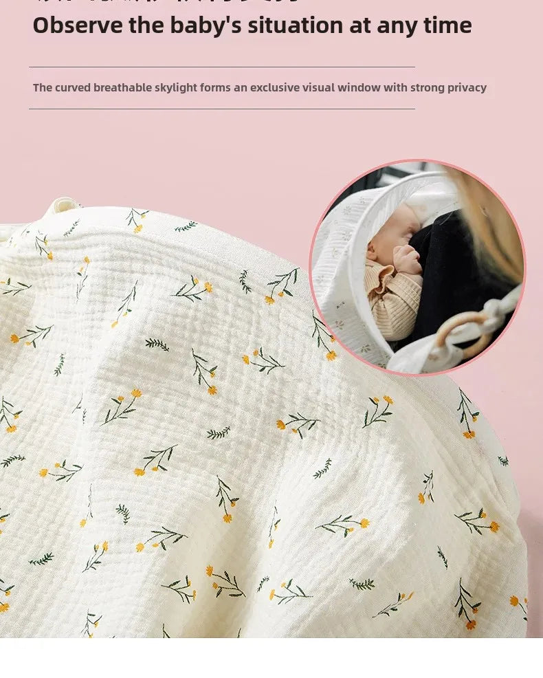 Cotton Breastfeeding Cover Mother Outing Nursing Covers Adjustable Privacy Baby Feeding Breastfeeding Apron Stroller Blanket