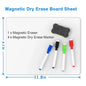 A4 Size Dry Erase White Board for  Fridge Sticker Magnetic  Whiteboard,Portable 11.8"x8.2" Planner for Refrigerator