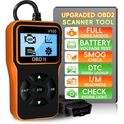 V100 Car Diagnostic Tools OBDII EOBD Auto Accessories Universal Plug and Play Digital Display OBD 2 Scanner OBD2 Code Reader