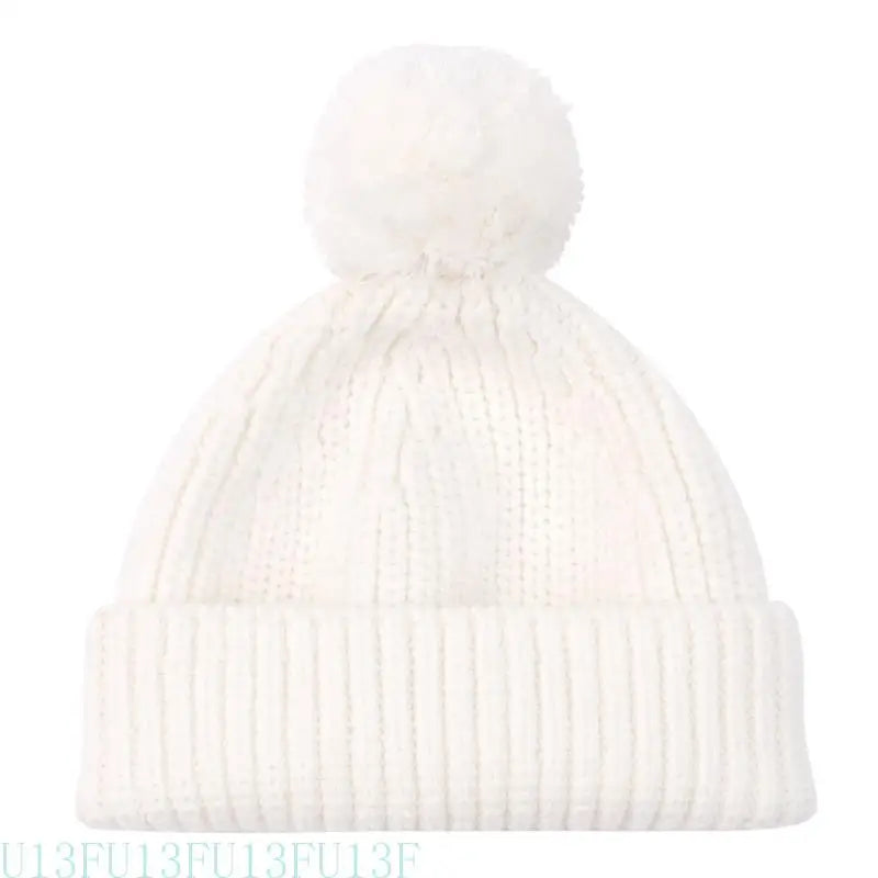 U13F Cosy Hand Crochet Baby Booties and Knitted Hat Set for Newborns Soft and Warm Knitting Socks Bonnet for 0-6 Months