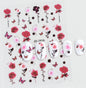 3d Nail Art Decals Spring Booming Violets Lavenders Purple Blue Pink Flowers Butterflys Stickers Decoration For Nail Tips Beauty