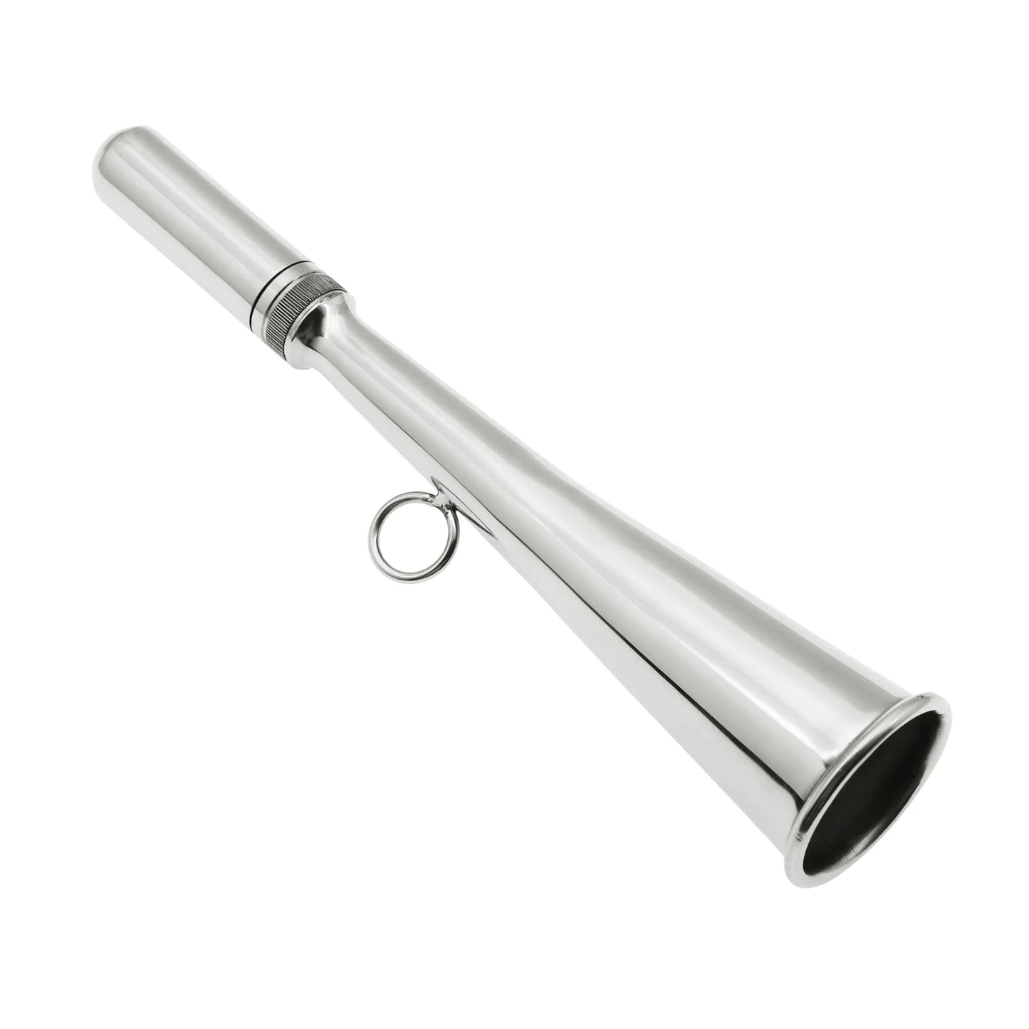 AD Foghorn Stainless Steel Fog Horn Boat Foghorn Handheld Foghorn with Removable Mouthpiece for Yacht Marine Safety