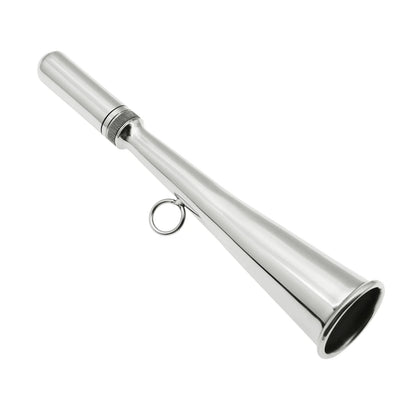 AD Foghorn Stainless Steel Fog Horn Boat Foghorn Handheld Foghorn with Removable Mouthpiece for Yacht Marine Safety