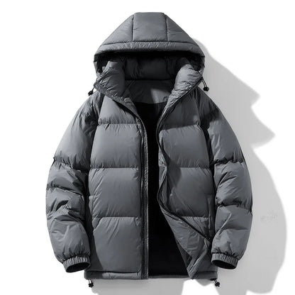 2025 Winter Hooded Men's 90% White Duck Down coat fashion warm Down Jackets casual winter Men thicken winter Jacket size M-4XL