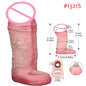 FAAK Silicone Penis Sleeve Ring Realistic Hollow Dildo Size S M Dildo Sheath Delay Ejaculating Cock Enlarger Sex Toys For Men