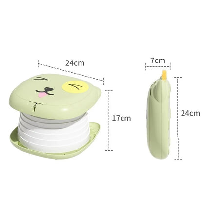 Portable Potty for Toddler Travel Foldable Potty Training Toilet for Car Camping Indoor Outdoor Bathroom for Baby Children Kids