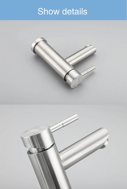 ULA G1/2 Basin Faucet Waterfall Bathroom Sink Faucet Hot Cold Water Mixer Tap Deck Mounted Bathroom Tap Crane Washbasin Tap