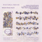 Journamm 10pcs Long Floral Stickers Hollow Relief Craft DIY Scrapbooking Collage Stationery Decor Junk Journal Frame Sticker