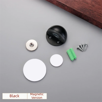 No-Drill Magnetic Door Stopper: Silicone Anti-Collision Buffer for Glass & Bedroom Doors - Windproof Floor Mount