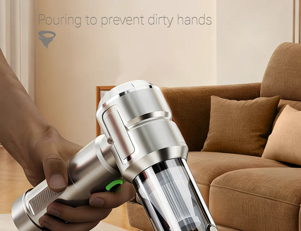 SZUK Car Vacuum Cleaner Portable Blower Handheld Cleaning Machine with LED Light Powerful Wireless Mini Vacuum Cleaner for Car