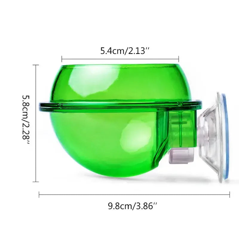Reptile Pet Feeding Bowl Clear Anti-escape Pet Bowl Insect Worm Food Container Water Bowl for Lizard Gecko Chameleon Reptile Pet