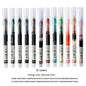 12 Color/set Student School Office Stationery Fine Nib Gel Pen Big Ink Capacity Ballpoint Pen Straight Liquid Rollerball Pen