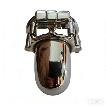 Fully Enclosed Chastity Cage Inescapable Men Steel Cock Cage BDSM Bondage Cbt Device Anti Pullout Metal Male Chastity Device