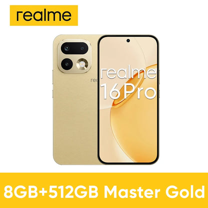 Realme 16 Pro 5g Smartphone Euro Edition Mediatek Dimensity 7300 Max 200Mp Camera 6500Mah Battery 6.78Inch Amoled 144Hz Display