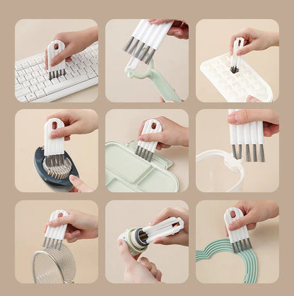 Keyboard Cup Lid Cleaning Brush Kit with Soft Brush and Multi-Function Tools Cleaner Keycap
